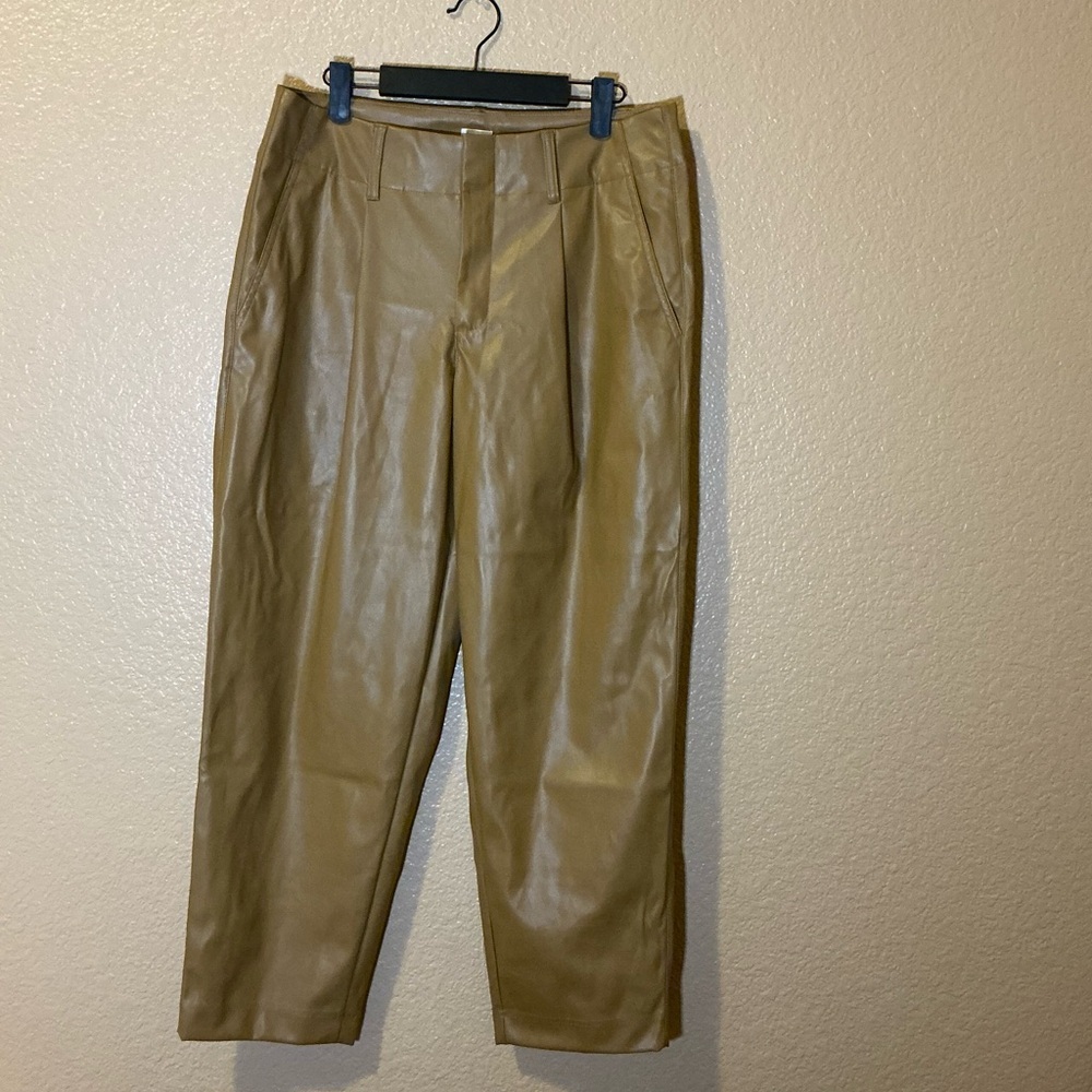 A new day leather capri pants